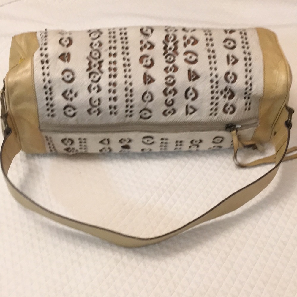 PIBRA Shoulder Bag Backpack Leather Hairy Zip